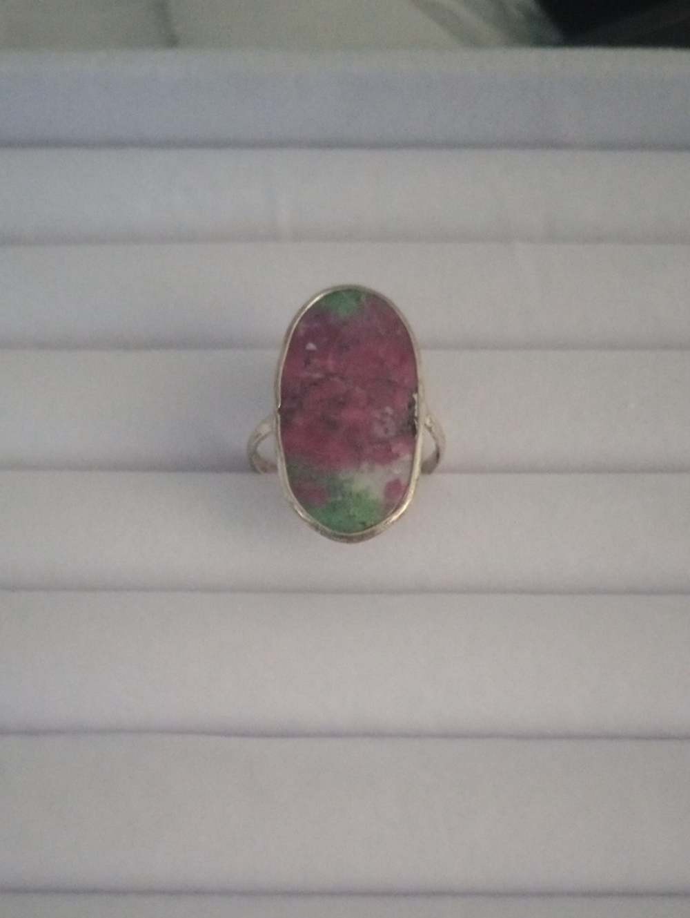 Raw Ruby Sterling Silver Ring